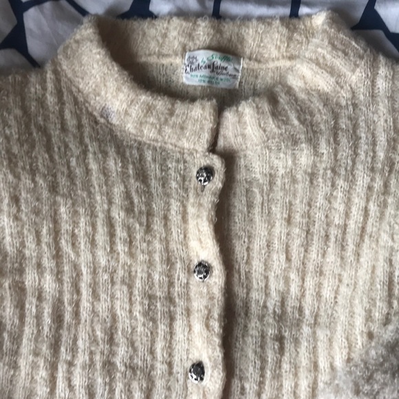 Vintage Mohair and wool cardigan retro rare sweet - Picture 3 of 3